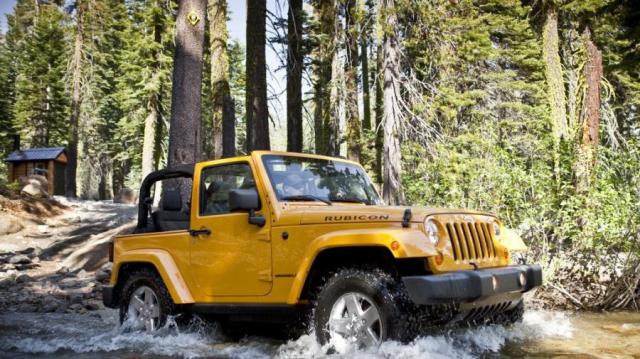Jeep Wrangler fiume