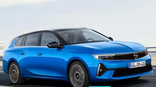 Opel Nuova Astra Sports Tourer Plug-in Hybrid strada