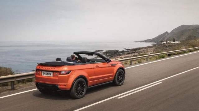 Range Rover Evoque Cabriolet tetto aperto